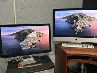 iMac 27 inch  with display monitor 27 inch as well