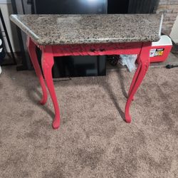 Small Table With Granite Counter 