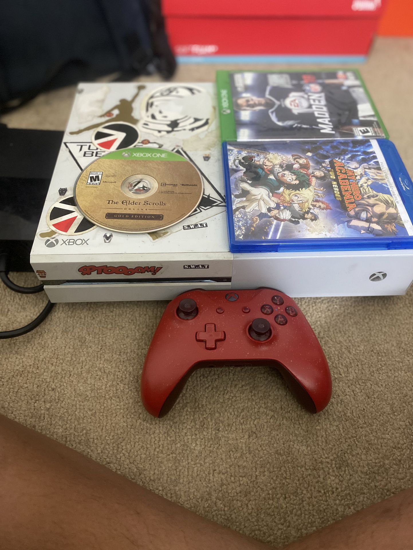 Xbox One With Video Games, Anime Movie , Controller And Hdmi