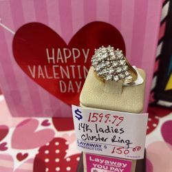 Cluster Diamonds Ring 