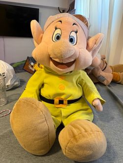 Vintage Disney Store DOPEY Plush Snow White Seven Dwarfs Large 25"