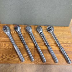 (Each) VINTAGE CRAFTSMAN =V= SERIES 1/2” DRIVE RATCHET WRENCHES