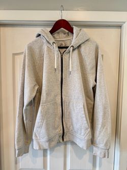 Flint and Tinder 10-Year Hoodie, Full-Zip, Gray, Made in USA, Men's XL