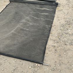 Mesh pool fence 5 feet high by 24 feet long with gate