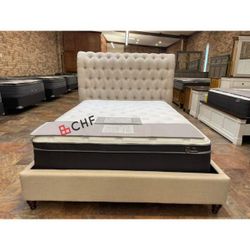 Queen / California King / Eastern King Size Bed Frame (Mattress Sold Separately )
