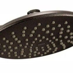 Moen Velocity 2-Spray 8 in. Single Wall Mount Fixed Adjustable Spray Shower Head in Oil Rubbed Bronze