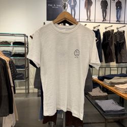 New Rag & Bone Sour Face Embroidered Tee Size S
