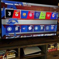 Hisense 58 INCH 4K UHD LED LCD Roku Smart TV HDR R6 Series 58R6E3