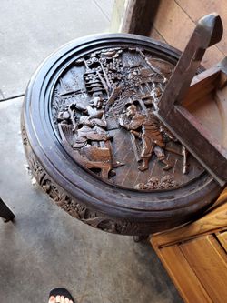 Old fashion Chinese tea table