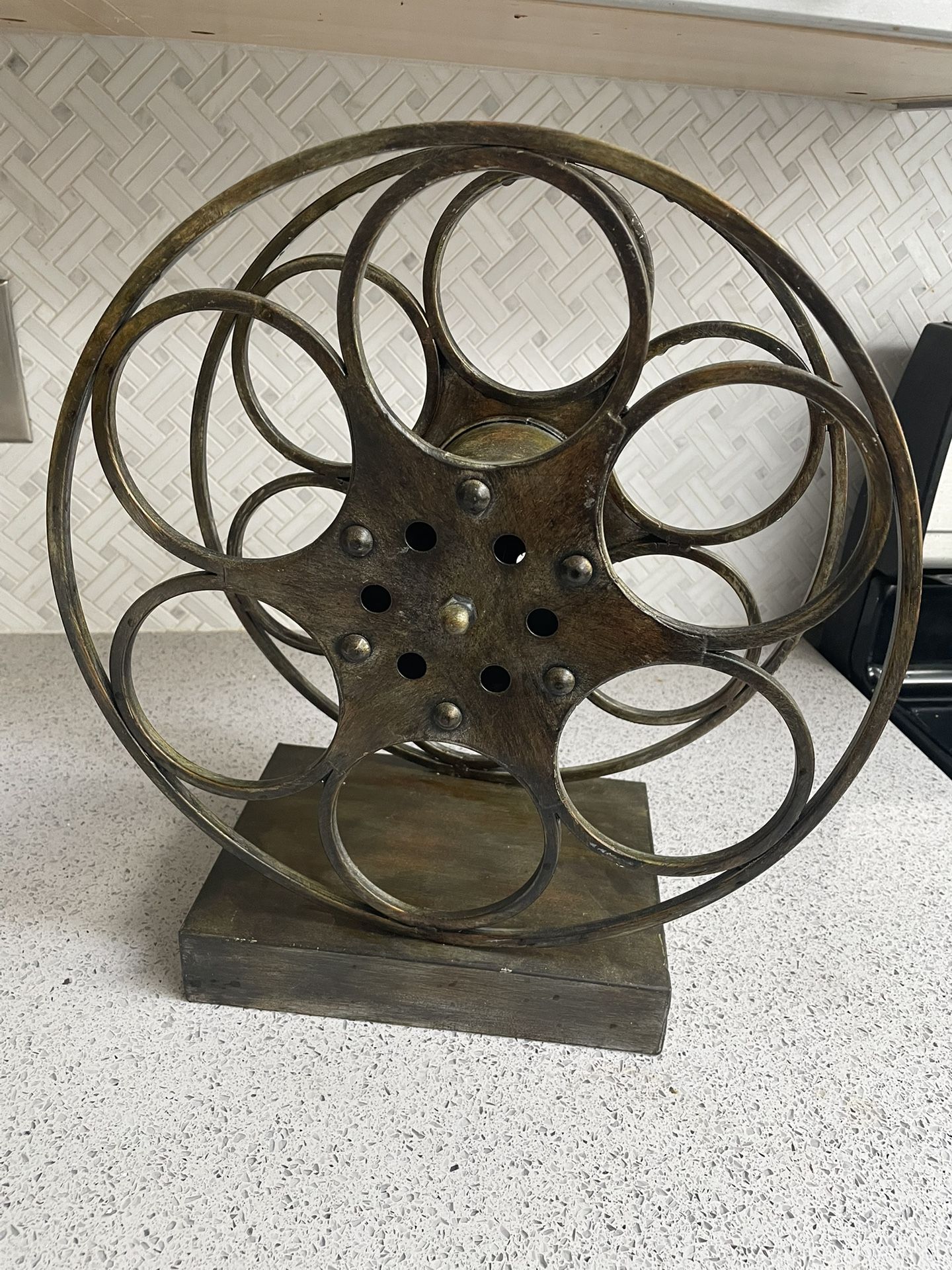 Countertop Wine Rack Bottle Storage Holder Vintage