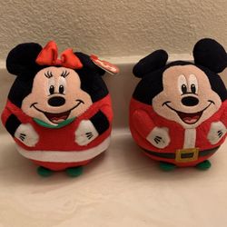 Disney Beanie Babies Mickey Mouse & Minnie Mouse Plush  6in. 5.00 Each