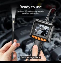 Handheld Endoscope with 8mm Lens, 1080P HD Video, Rechargeable Battery,