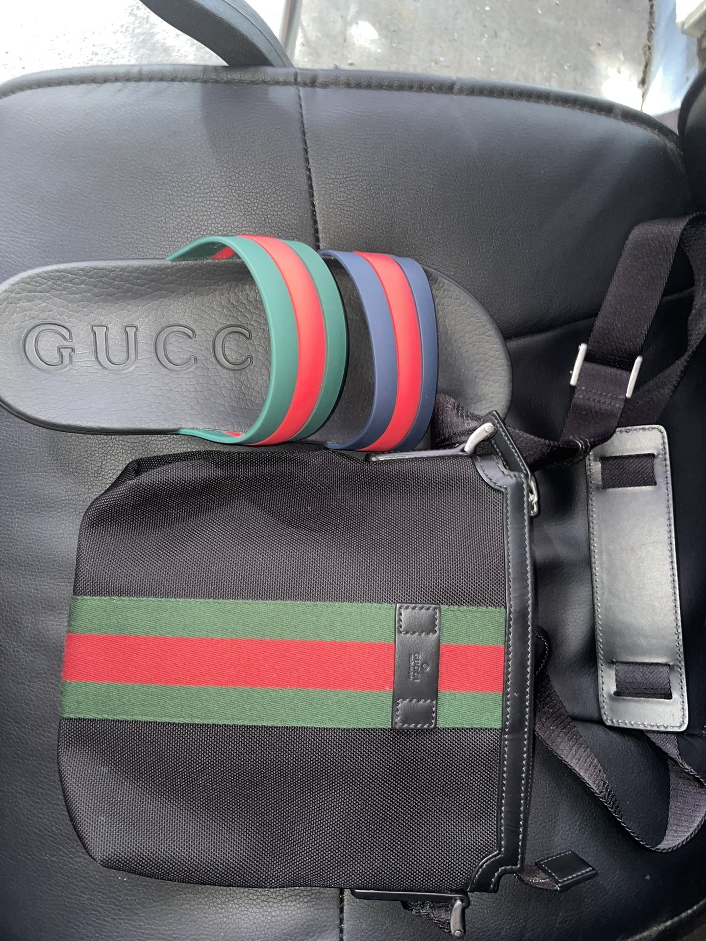 Authentic Gucci Bag And Gucci Sandals “9