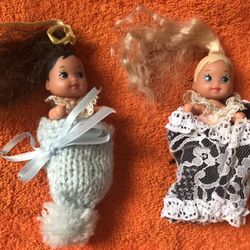 Collectible Vintage 1993 Mattel Barbie Krispy Dolls