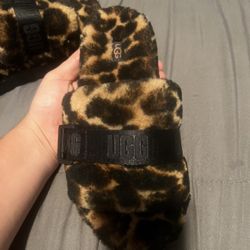 Cheetah Ugg Slides
