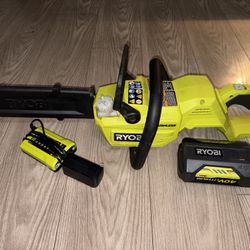 Ryobi Chainsaw With Charger