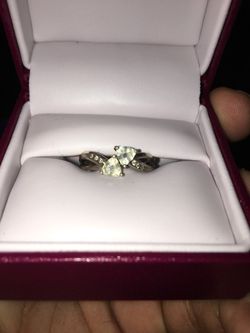 Aquamarine promise ring