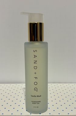 SAND+FOG Vanilla Musk Nourishing Body Oil, Brand New 4 fl oz