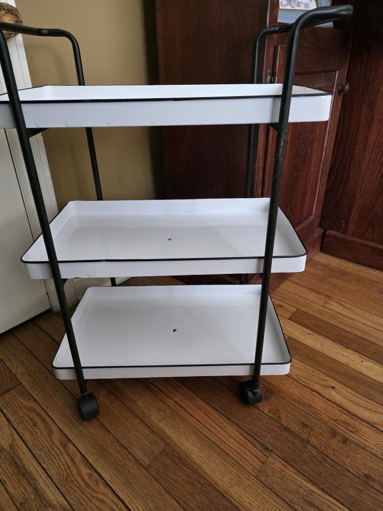 White Enamel Shelves