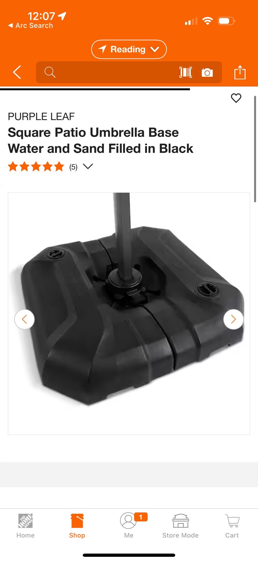 Purple leaf umbrella Base - unopened
