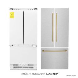 ZLINE 36” Built-In Refrigerator with Bottom Freezer – Autograph Edition