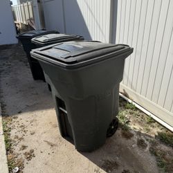 96 Gallon + 2 Medium Rolling Trash / Yard Waste Bins