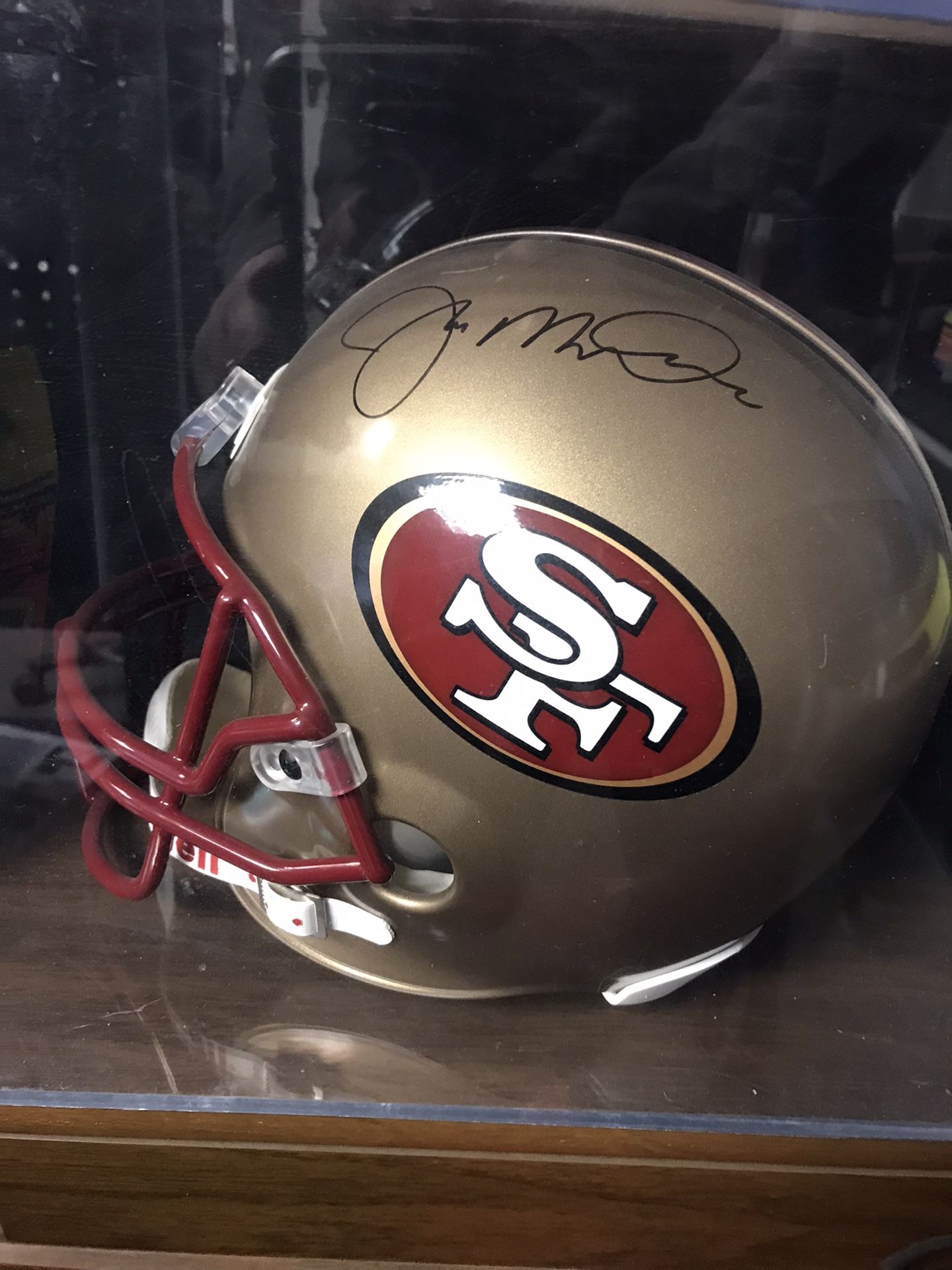 Joe Montana’s Autographed Full-size Helmit