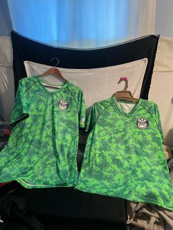Vintage green camouflage soccer  Jersey