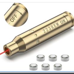 CVLIFE 5.56 223/350 LGND 9x43mm/450 Bush Laser Bore Sight Zeroing Red Laser Bore Sighter, Shooting Hunting Bore Sight Laser with ON/OFF Switch, 2 Sets
