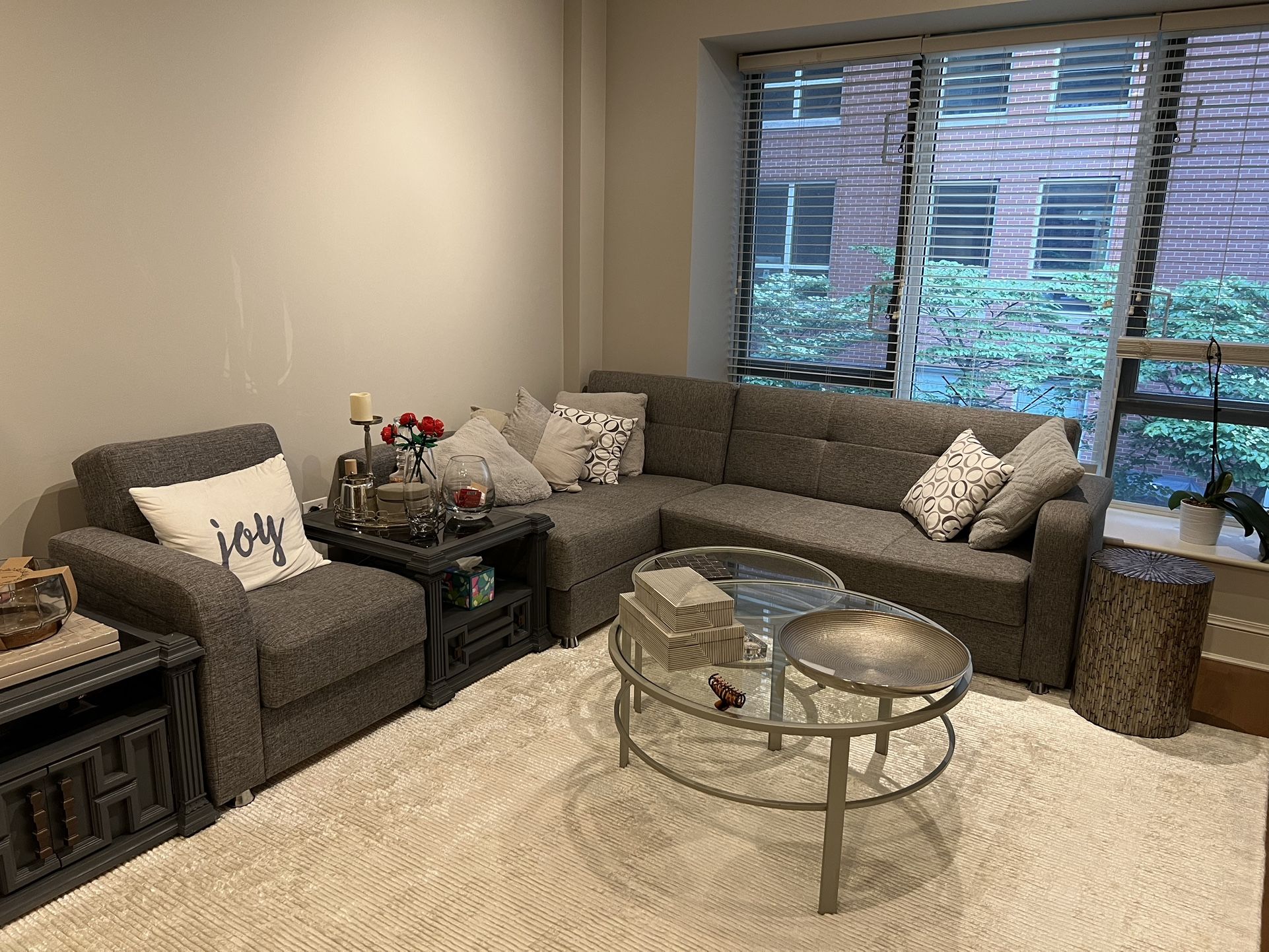 Vision by Istikbal, Sectional Sleeper + Armchair Set – Like New & Customizable!