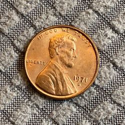 Uncirculated 1971-d Lincoln Penny