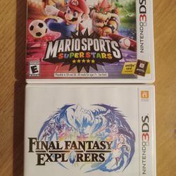 3ds Games Mario Sports & Final Fantasy 