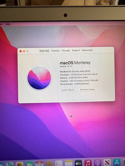 Apple MacBook Air ( 13 Inch Early 2015 ) 1.6 GHZ Dual Core Intel Core I5 4 GB Ram & 128 GB HD