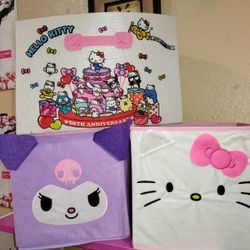 Hello Kitty And Friends 3 Large Storage Bins $15 Takes All Three Together As A Set 