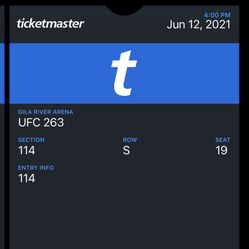 UFC 263 Tickets. Glendale AZ