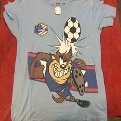 Looney Tones Taz Soccer Tee Small