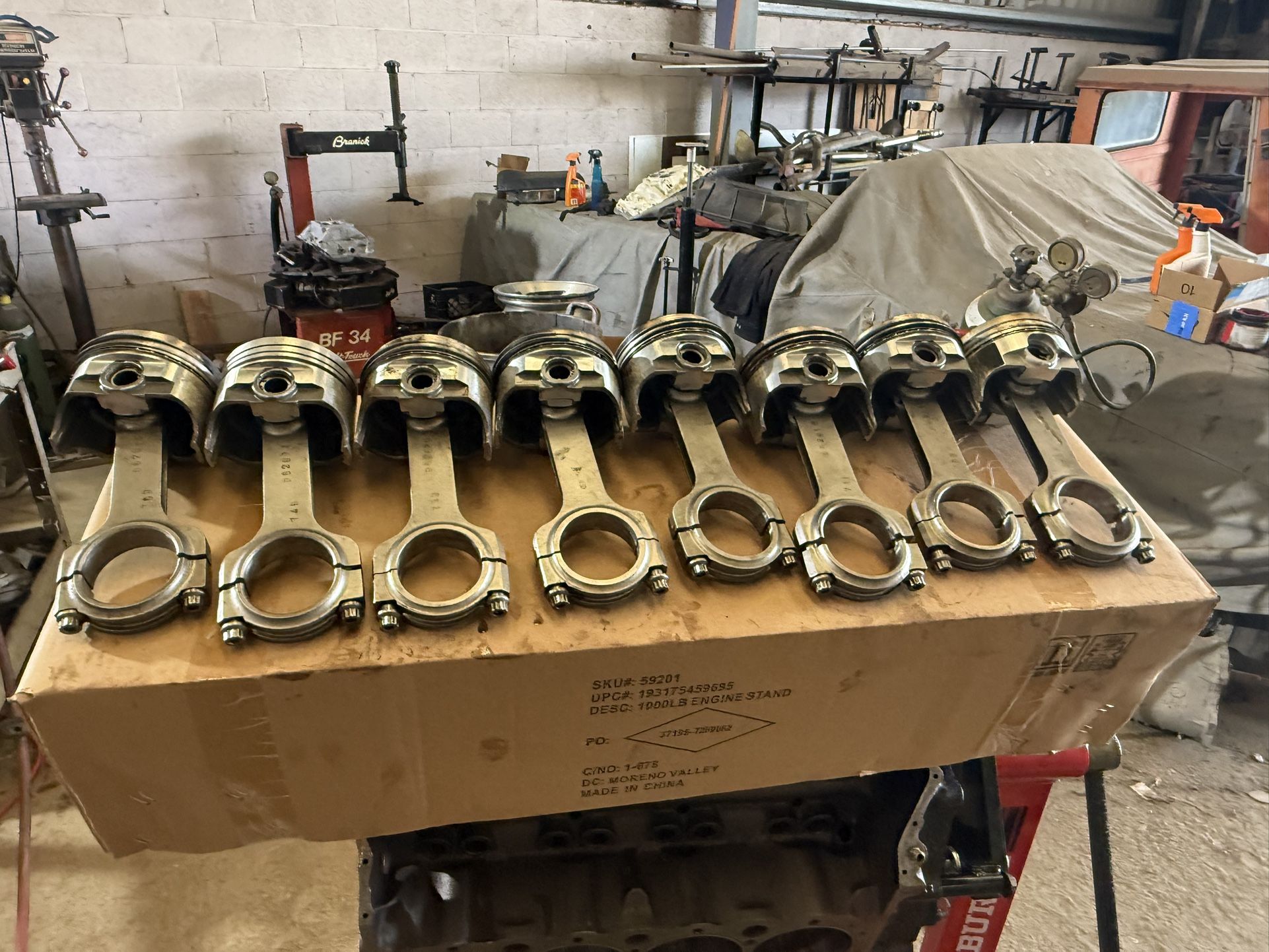 Chevy 350 H-Beam Piston Rods And Pistons .030 for Sale in Riverside, CA ...