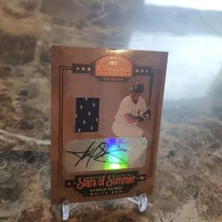 Harold Baines Autographed And Jersey Card 060/100