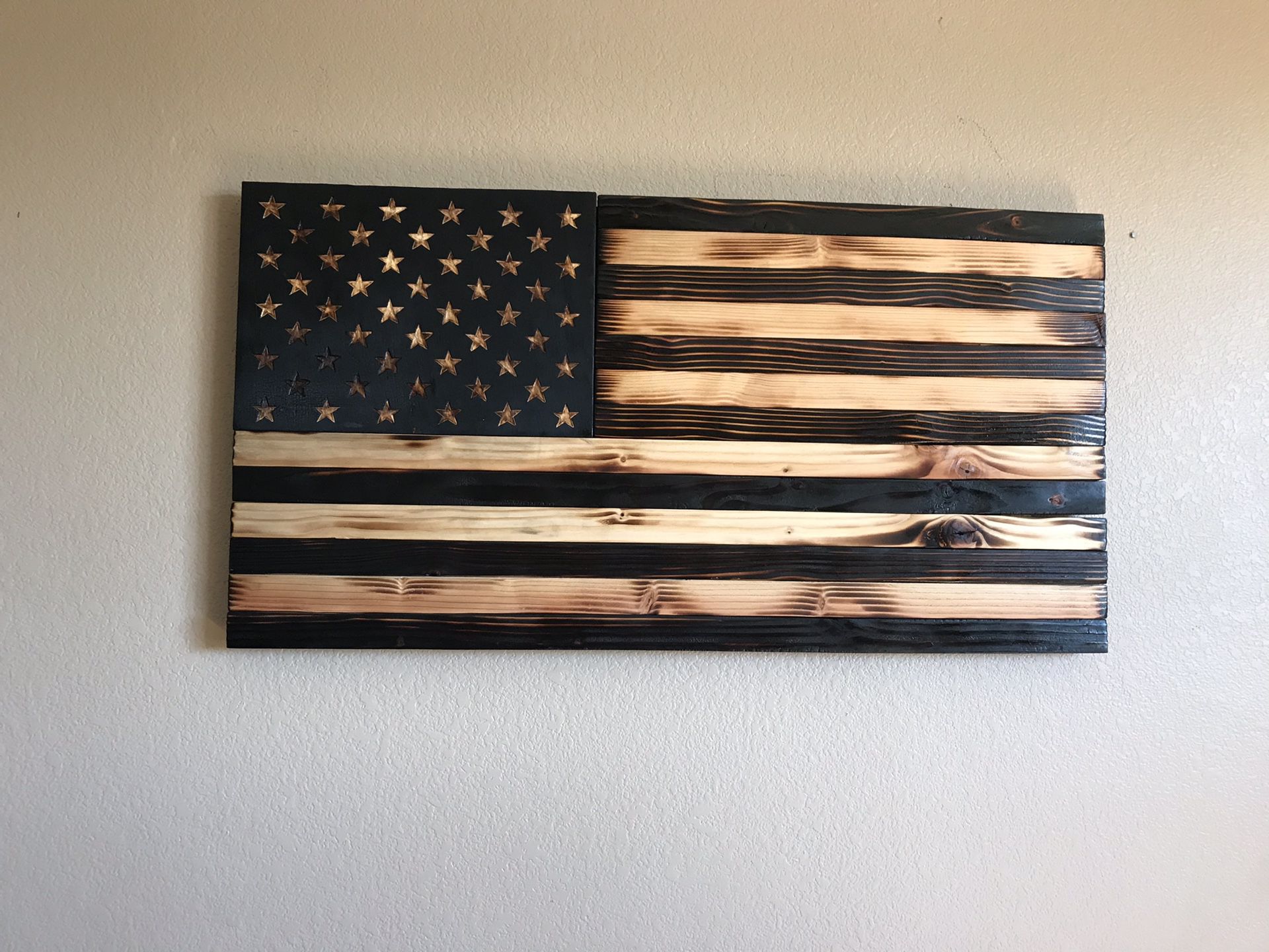 Rustic Wooden Flag