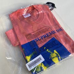 Supreme Dicks Tee - Small - Bright Coral