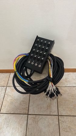 Hosa Pro-Conex Stage Box Snake (16 XLR x 4 TRS), 50 foot, SH-16X4-50,
