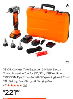 VEVOR Cordless PEX-A Pipe Expander Tool Kit