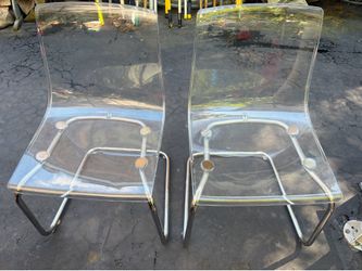 Chairs clear strong plastic