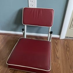 Red Stadium Seat Cushion w Back Support for Team Sporting Events w Bleachers