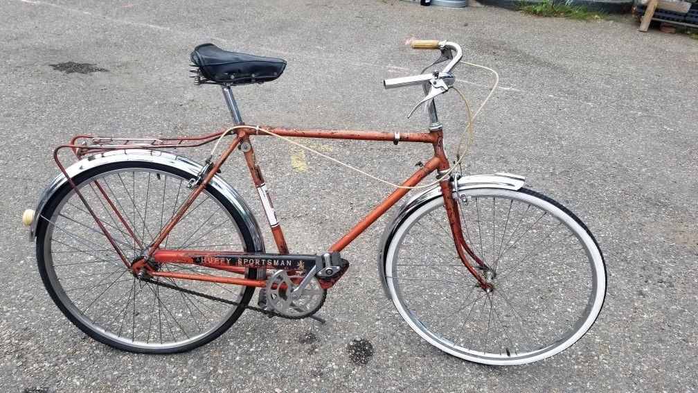 1957 Raleigh Built Huffy Sportsman 3 speed