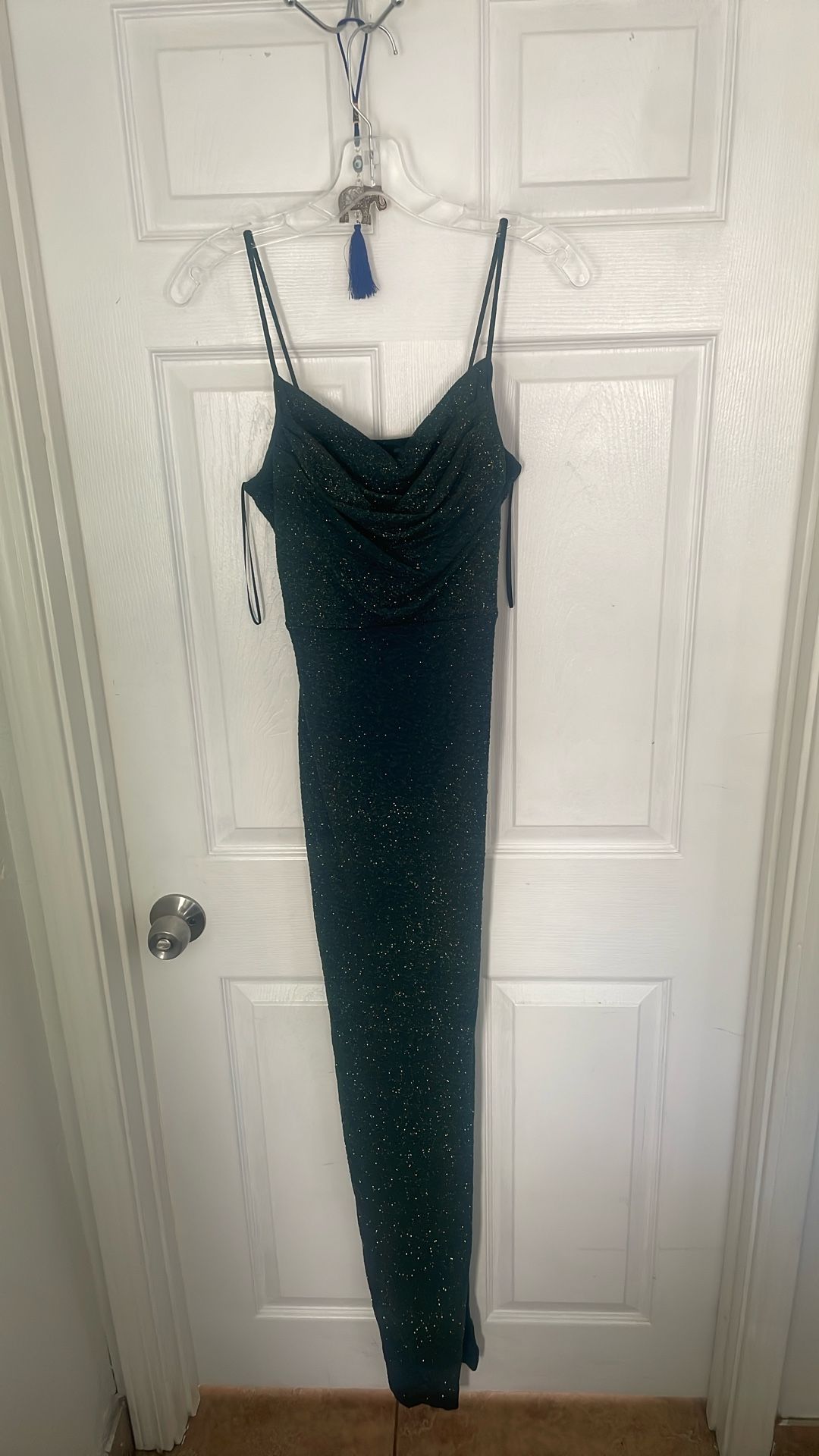Green & Gold Prom Dress