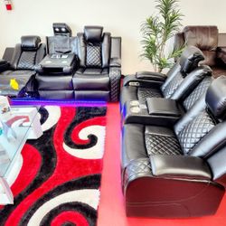 🔥brand Double Power Reclining Sofa Set🔥