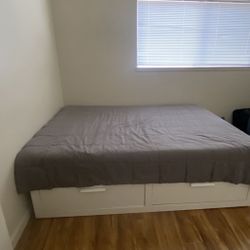 Queen Bed With Cabinets 