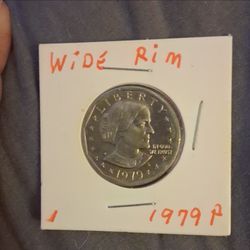 1979-P Susan B. Anthony Dollar Wide Rim