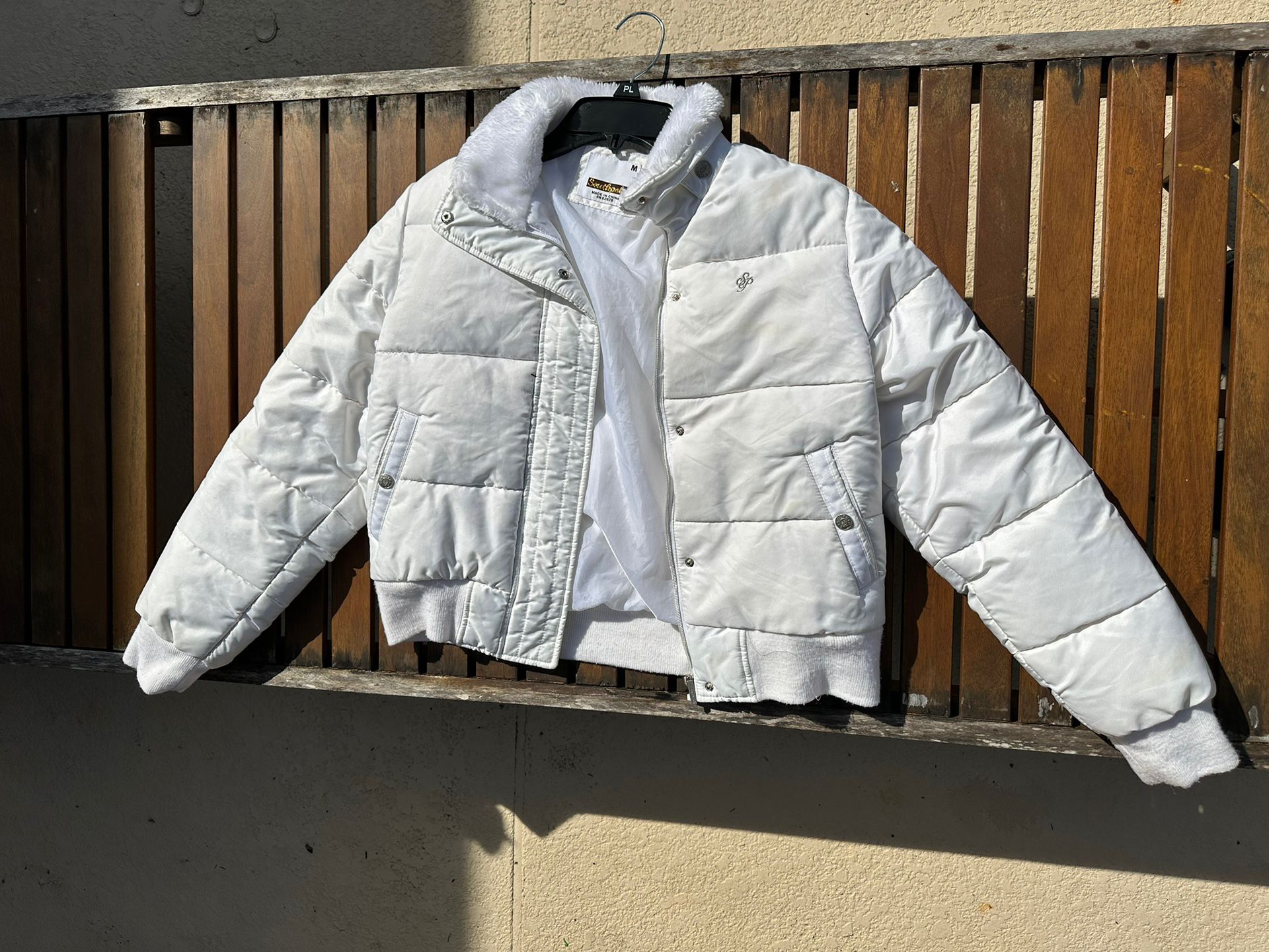 South Pole White Winter Jacket Woman’s Medium